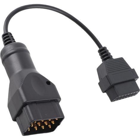 Cavo adattatore OBD2 a 12/16 pin, prolunga diagnostica per autoveicoli, adatto a tutti i veicoli.