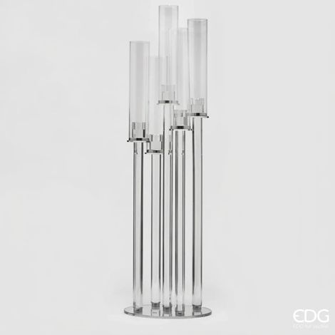 Portacandela Crystal Trasparente H100 D25 EDG