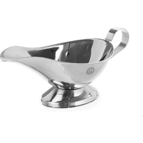 Saucière - Acier Inoxydable - 230 Ml - Pied Integré - 160 X 98 X 90 Mm - Gris - 1 Piece (1/2)