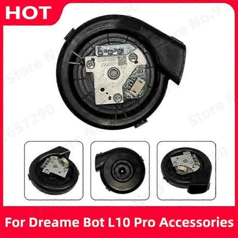 NALOOKAMIC Pièces détachées pour module de ventilateur pour aspirateurs robots Dreame Bot L10 Pro, D10 Plus, D9 MAX et Z10 Pro : accessoires pour moteur de ventilateur et balais de tapis. (1/4)