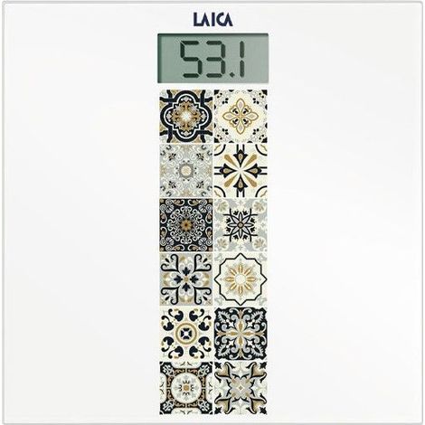 Laica PS1082N Bilancia Pesapersona Mediterranean Blu e Giallo (1/2)