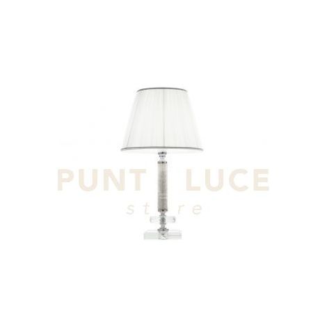 LUME PICCOLO DIDO 1 LUCE CRISTALLO E CROMO ATTACCO E14 D.25CM
