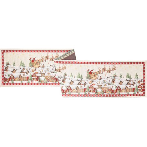 RUNNER BABBO NATALE E RENNE BIZZOTTO LAPLAND 183X33