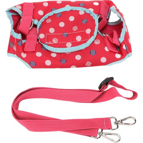 GARRYFIZH Harnais de Soutien pour Petit Chien Taille M – Sangle de Portage Lombaire, Lavable, Post-Opératoire (Couleur Rose Rouge) (1/5)