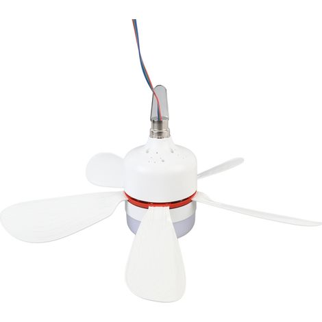 Ventilateur Plafond Portable LED – 12V CC – 42cm – Pales Amovibles – Camping – Léger (1/5)