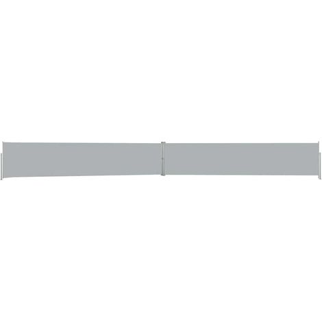 Auvent Marquise latéral rétractable de patio, Store Banne pour Jardin Balcon Terrasse, 140x1200 cm Anthracite OIB3719E (1/3)