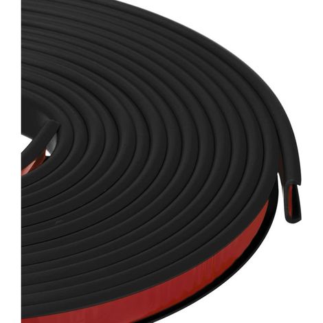 Bande de protection pour bords de meubles, clip intérieur noir, 12 mm, rouleau de 1 mètre, imperméable, ruban anti-collision pour coins. (1/5)