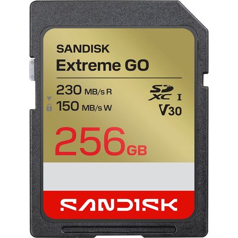 Sandisk Extreme Go SD UHS-I 256 GB SD 230 MB/s (Lesen) / 1 (1/2)