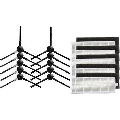 Brosse latérale filtrante pour aspirateur robot Dibea GT100 - Pièce de rechange pour le nettoyage domestique (1/2)
