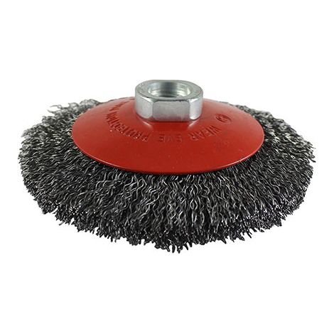 TIMCO Angle Grinder Bevel Brush Crimped Steel Wire - 115mm