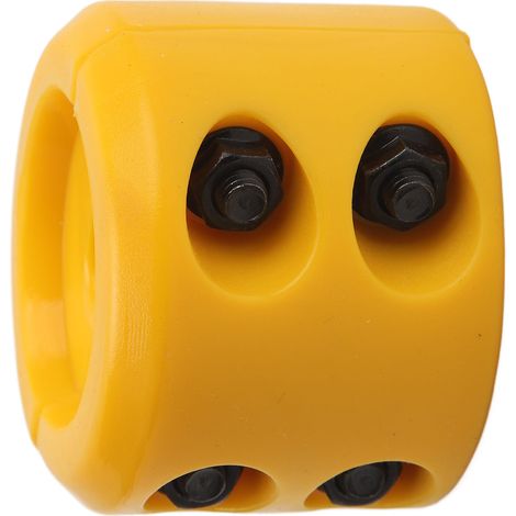 Cavalier de câble de treuil avec amortisseur en caoutchouc, crochet de ligne, clé hexagonale incluse, pour ATV UTV SUV ORV camions, jaune (1/5)
