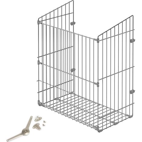emuca 8978011 Wäschekorb grau Stahl 38x25x50 cm (1/4)