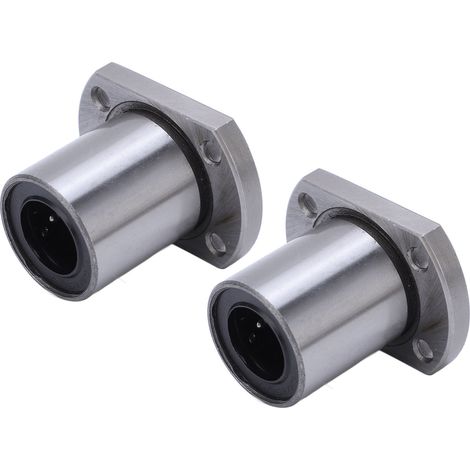 Lot de 2 Roulements Linéaires à Bride Ovale LMH16UU, Diamètre Intérieur 16mm, pour Axes de Mouvement Linéaire CNC (1/5)