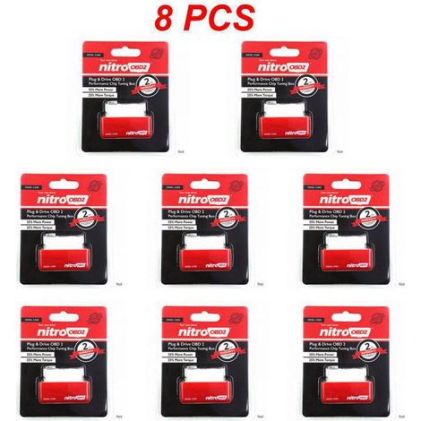 1–8 Stück universelle Blinker, kraftstoffsparende Chiptuning-Box, OBD2-Chiptuning-Box, langlebig, Plug & Play, umweltfreundlicher OBD2-Detektor