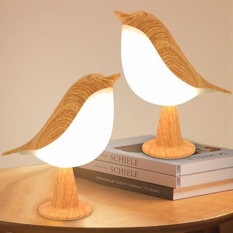 Lot de 2 Lampes de Chevet Tactiles,Lampes de Table Rechargeables avec 3 Modes Dimmables,3000K-6000K,1800mAh,Sans Fil,Décoration Maison,Idéales pour Chambre et Bureau,Cadeau (1/5)