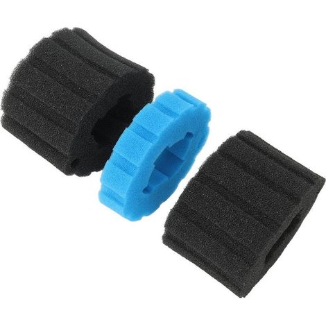 Ersatzfilterschwamm für Aquarien – Kompatibel mit Druckfiltern (1 feiner blauer + 2 grobe graue) – Waschbares Filterset (1/5)
