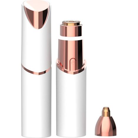 Épilation du visage pour femmes, rasoir portable, appareil d'épilation rechargeable et indolore pour le visage, la lèvre supérieure, le menton, le duvet, blanc-AquaForge (1/5)