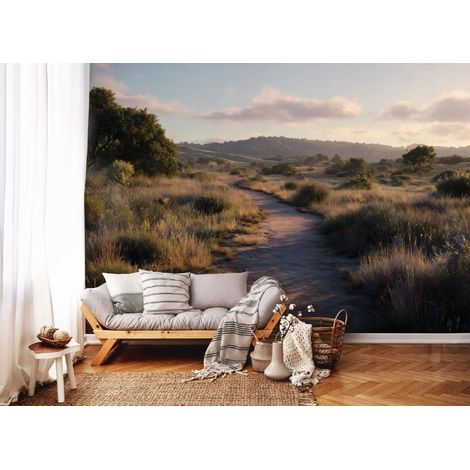 Fototapete Landschaft Natur Bäume, für Wohnzimmer und Schlafzimmer, 150 x 105 cm – Komplettset inkl. Kleister & Anleitung (1/5)