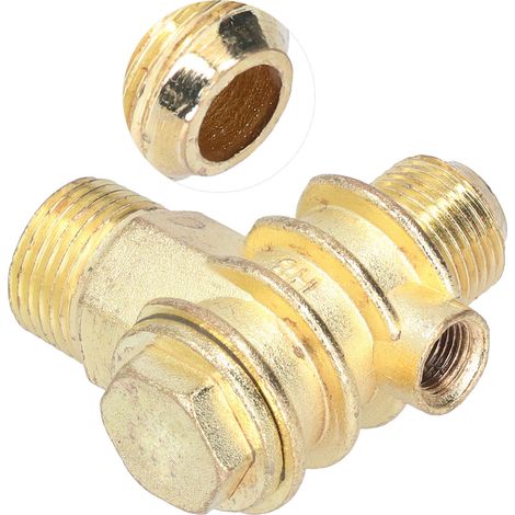 Clapet anti-retour durable et réutilisable en alliage de zinc à 3 ports à sens unique avec haute dureté G1/2 G3/4 M10 (1/5)