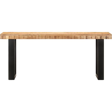 Maison Exclusive - Panca 110 cm in Legno Massello di Mango e Acciaio