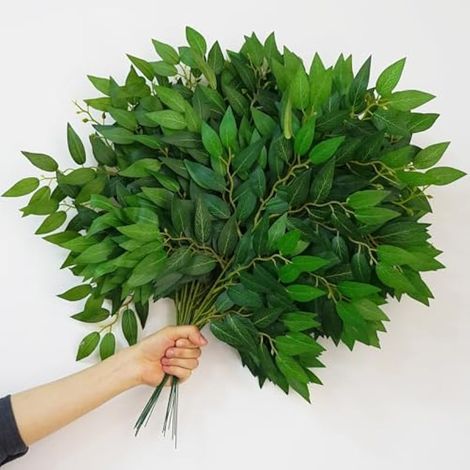 Lot de 24 tiges de Verdure Artificielle Italienne de 60 cm pour Arche de Mariage, centres de Table, Arche de Ballons, décoration d'intérieur (1/5)