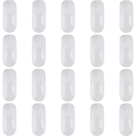 Présentoir à chaussures avec 20 paires d'embauchoirs,en plastique transparent,indéformables et inaltérables,10 x 4,3 x 3,9 cm