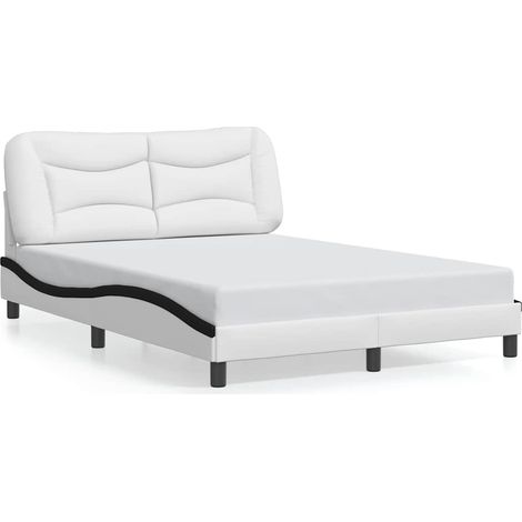 Maison Exclusive - Giroletto senza Materasso Hvar Nero e Bianco 120x200 cm in Similpelle (1/5)
