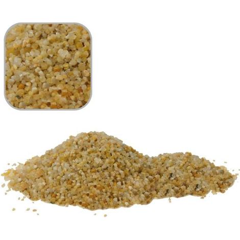 Set 6 pezzi Sabbia Rosella 2-4mm kg 2: Sabbia Rosella 2-4mm per acquari