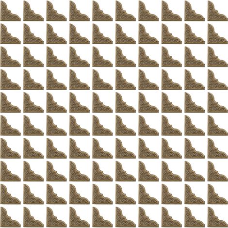 100Pcs Book Corner Protectors Vintage Appearance Premium Metal High Hardness Wide Application Metal Corner Protector (1/5)