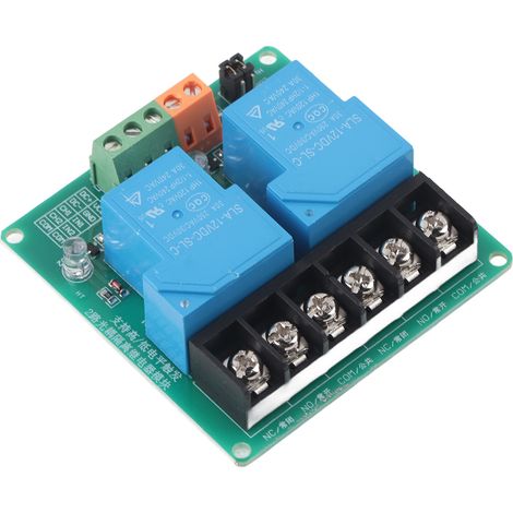 Module relais 12V avec plaque cuivrée, carte de déclenchement à interface conviviale, adapté aux équipements d'automatisation PLC. (1/5)