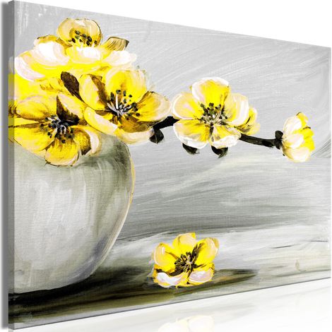 Quadro - Lightness of Light (1 Part) Wide Yellow - 90x60 (1/4)