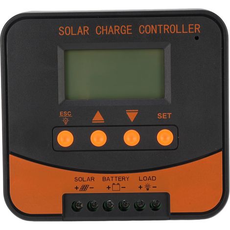 Régulateur de charge solaire MPPT 12 V/24 V 20 A avec écran LCD pour panneaux GEL, SLA, LFP et batteries Li-ion. (1/5)