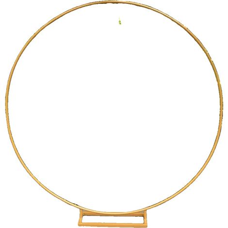Cadre d'arc en ballon, design en métal durable, idéal pour les événements, 2m(78.7in), base carrée en or (1/2)