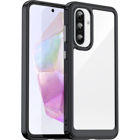 Custodia a tema spaziale per Samsung Galaxy A26 con cornice flessibile - Nera (1/5)