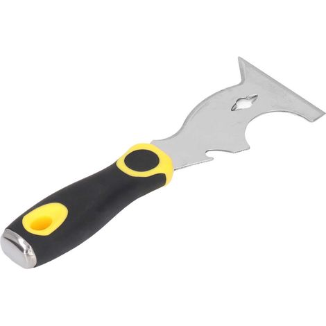 Couteau à mastic multifonctionnel, lame épaisse, grattoir à peinture en acier inoxydable avec manche antidérapant, 7,5 cm / 3 pouces (1/5)
