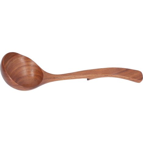Cuillère à bouillie en bois d'acacia, ustensile de cuisine pour la maison et les enfants (1/5)