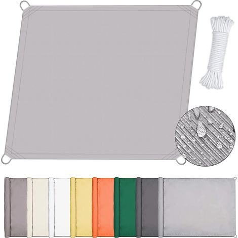 Voile d'ombrage Rectangulaire, Toile Ombrage Imperméable, Voiles D'ombrage pour Patio, Résistant Aux UV, Parasol Deporte, Toile Pergola, Bache, Extérieur Jardin Terrass Balcon (1/5)