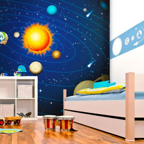 Papier peint système solaire - 250 x 193 cm (1/4)