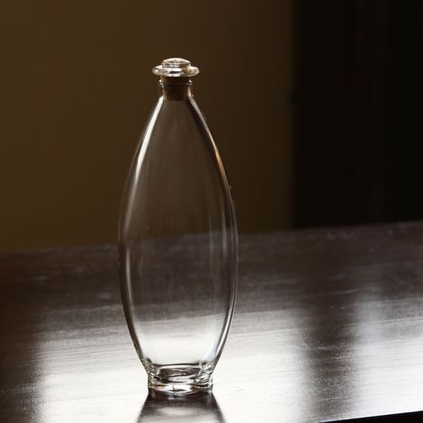 Bouteille en verre borosilicate haute résistance pour infusion à froid – 850 ml (28,7 oz) 8,4 cm x 24,6 cm / 3,3″ x 9,7″ – Couvercle en bois résistant à la chaleur et hermétique