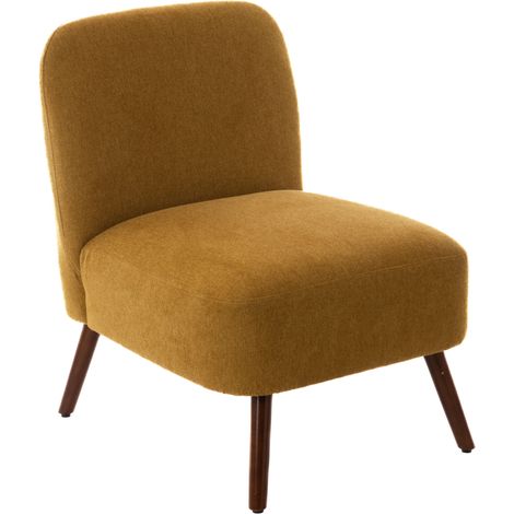 Amadeus - Fauteuil en tissu jaune Bucolique