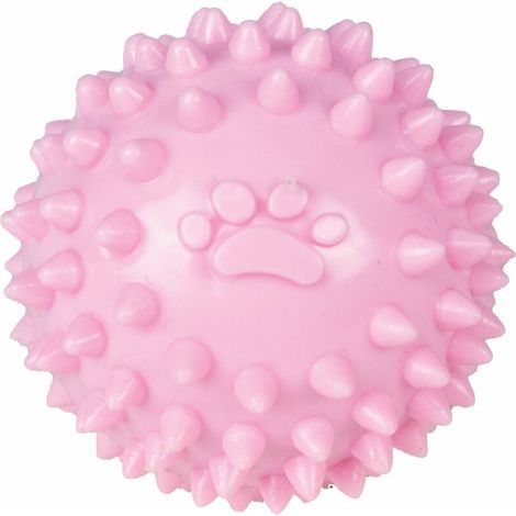 Balle à picots pour chiot : Rose