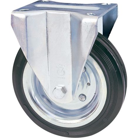 RUOTA INDUSTRIALE D  80 MM GOMMA 80/A PIASTRA FIS- AVO- 1,0 pz