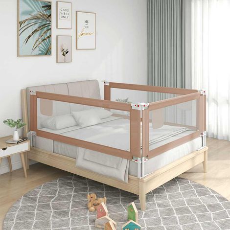 vidaXL Sponda Letto di Sicurezza per Bambini Talpa 140x25cm in Tessuto