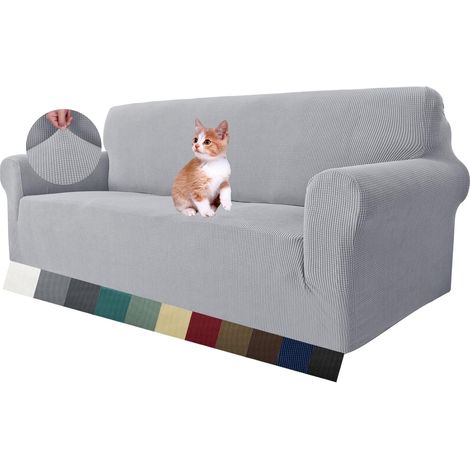 1 pièce Housse de canapé, Extensible, Jacquard, Antidérapant, Salon, 3 Places (1/5)