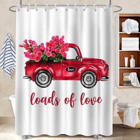 Rideau de bain imprimé polyester 180x180 cocooning cache baignoire pour une déco unique (1/5)