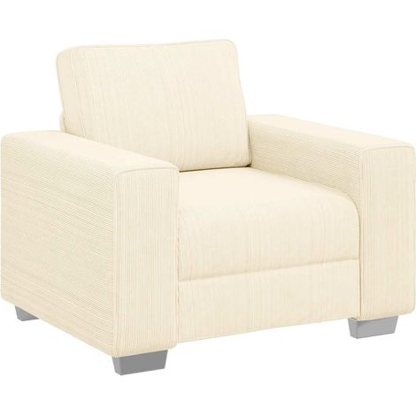 Maison Exclusive - Divano Sedia Crema 100x77x82 cm Tessuto di Velluto a Coste