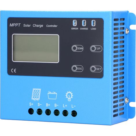 Contrôleur de charge solaire MPPT pour panneaux solaires, régulateur de batterie, reconnaissance CC 12 V/24 V, 20 A, 240 W/480 W