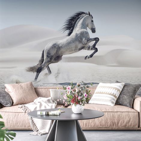 Papier peint panoramique - Cheval - 130 cm x 86 cm (1/4)