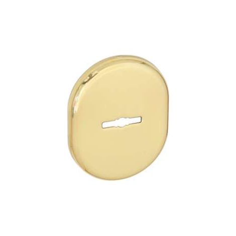 Bocchetta per blindate foro doppia mappa in ottone lucido 80 x 60 mm