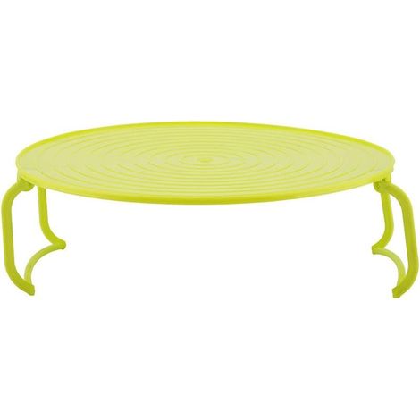 Plateau pliant pour micro-ondes, étagère pour micro-ondes, support de refroidissement pour micro-ondes avec poignées, support pour micro-ondes, grille de cuisson à la vapeur (vert) (1/4)